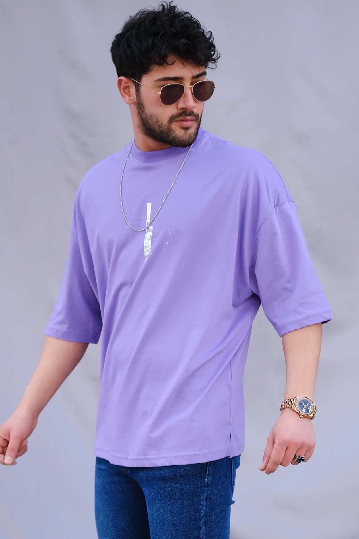 Oversize Knife T-Shirt Mor