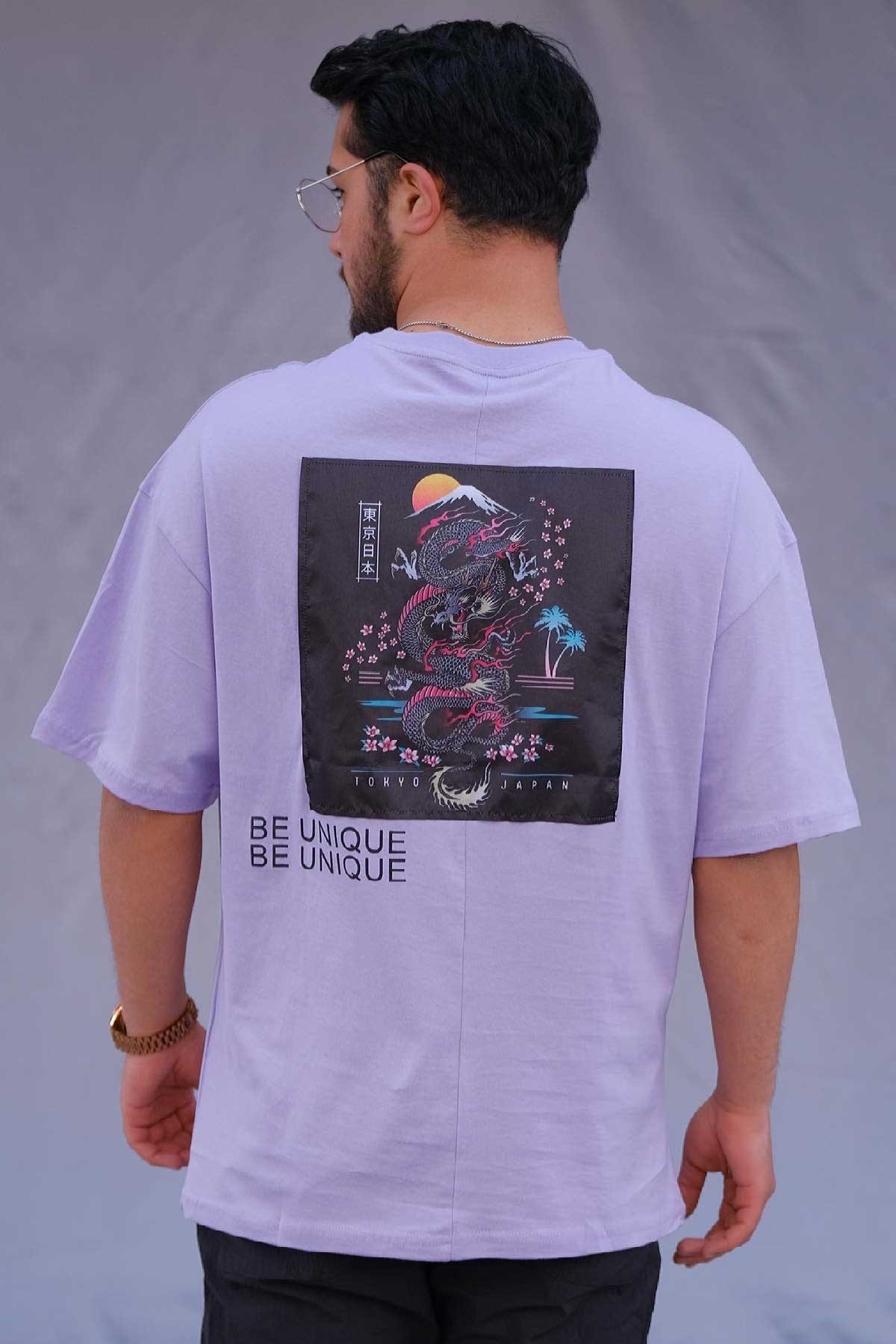 Oversize Lila T-Shirt Be Unique