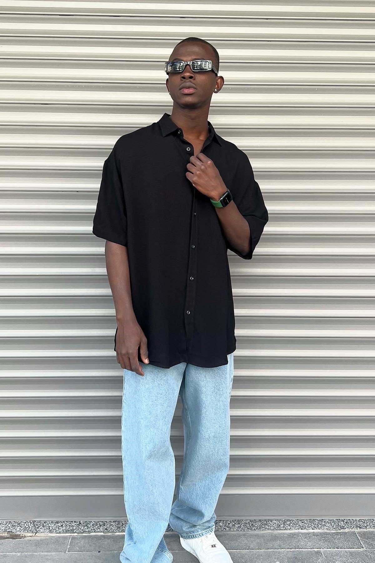 Oversize Premium Kumaş Gömlek