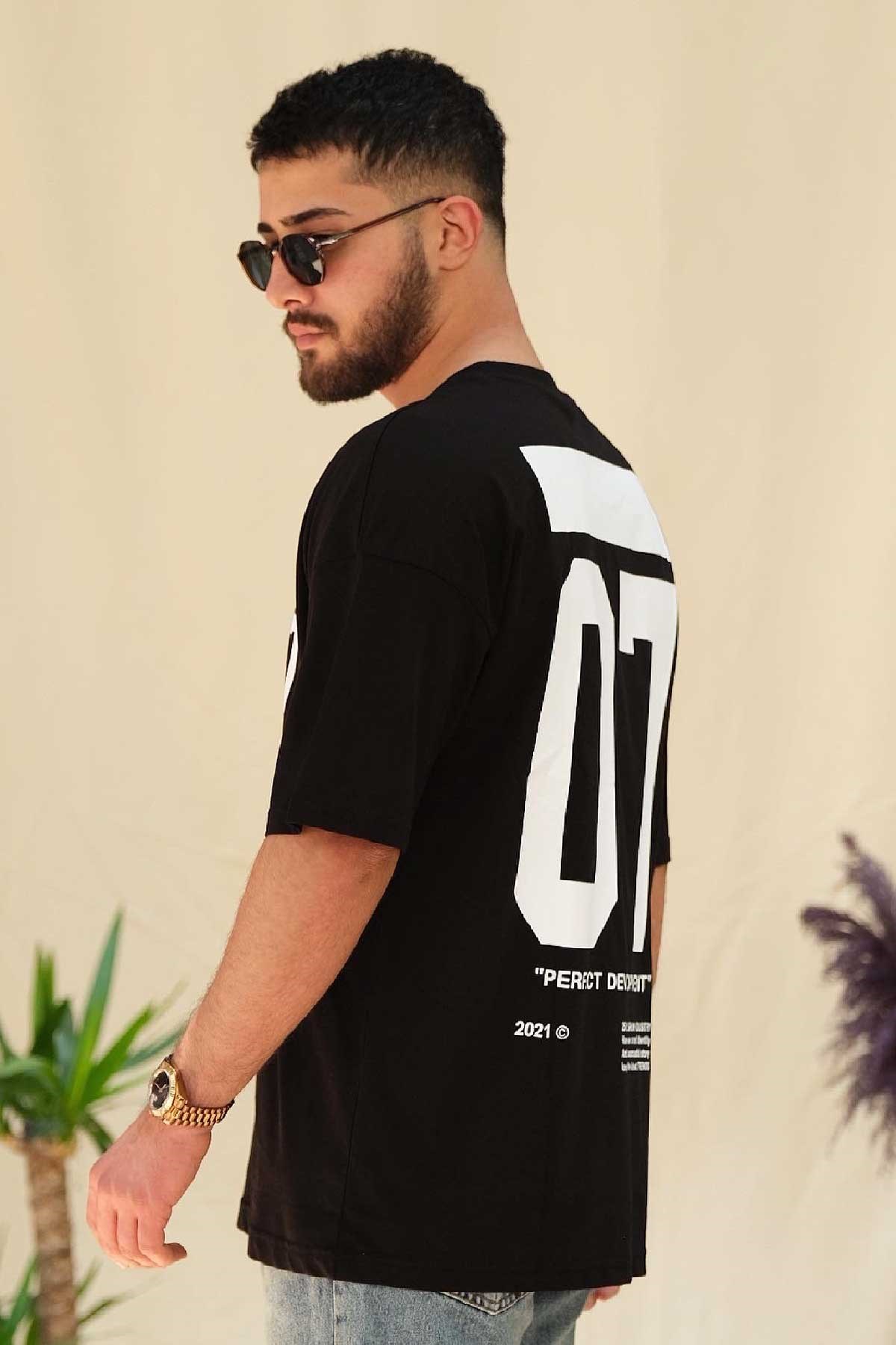 Oversize Siyah 07 T-Shirt