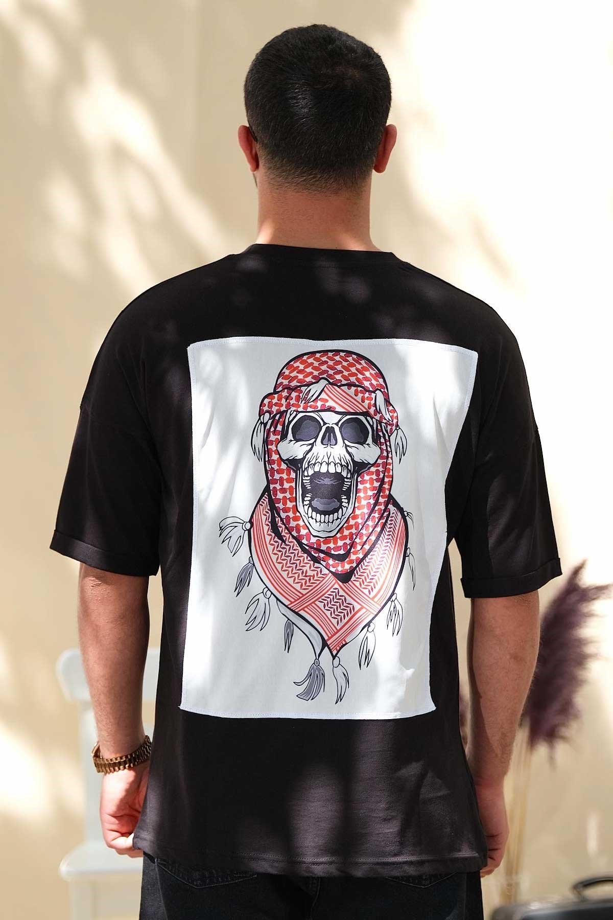 Oversize Siyah Catch T-Shirt