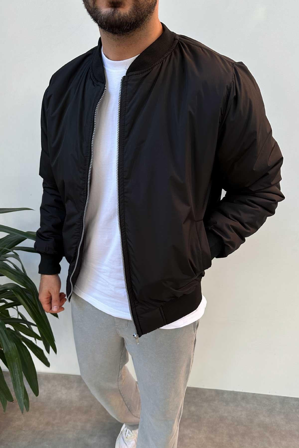 Paraşüt Kumaş İçi Elyaf Su Geçirmez Kolej Mont