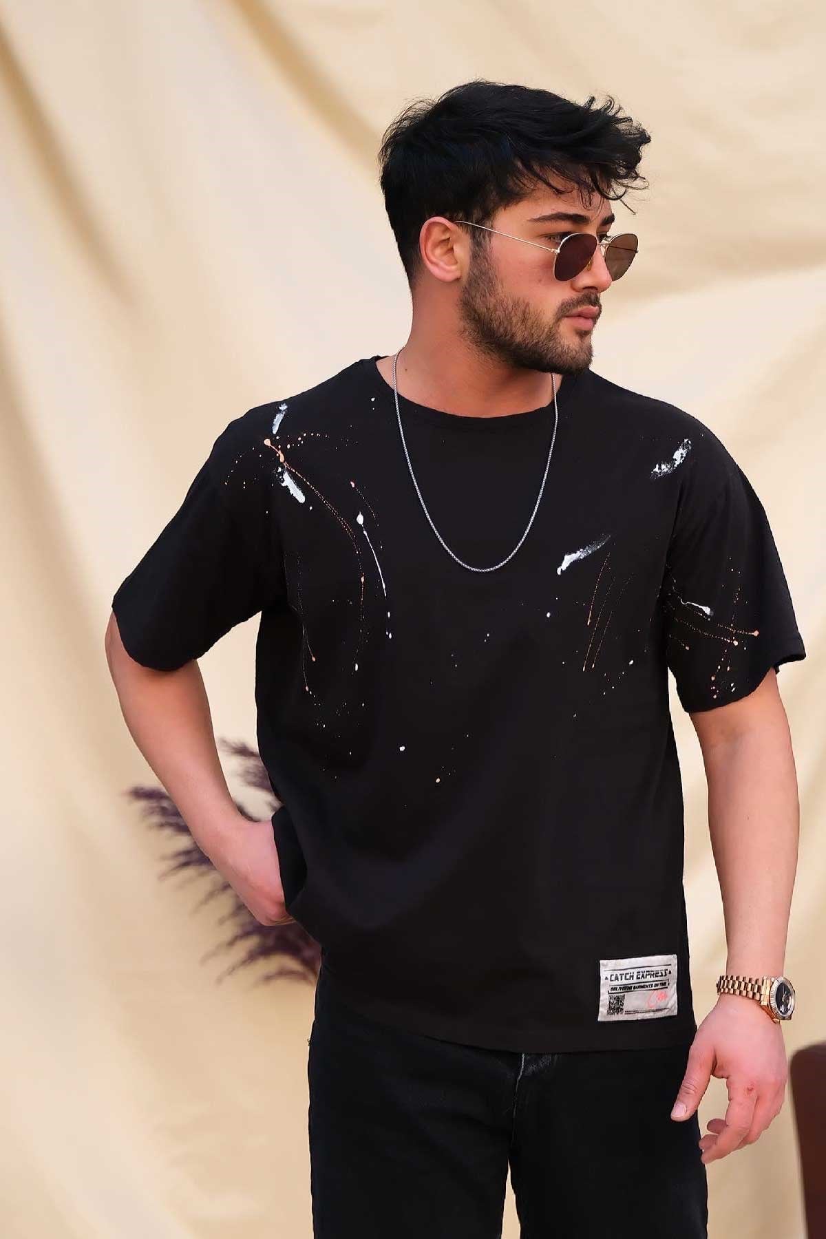 Regular Fit T-Shirt Siyah 