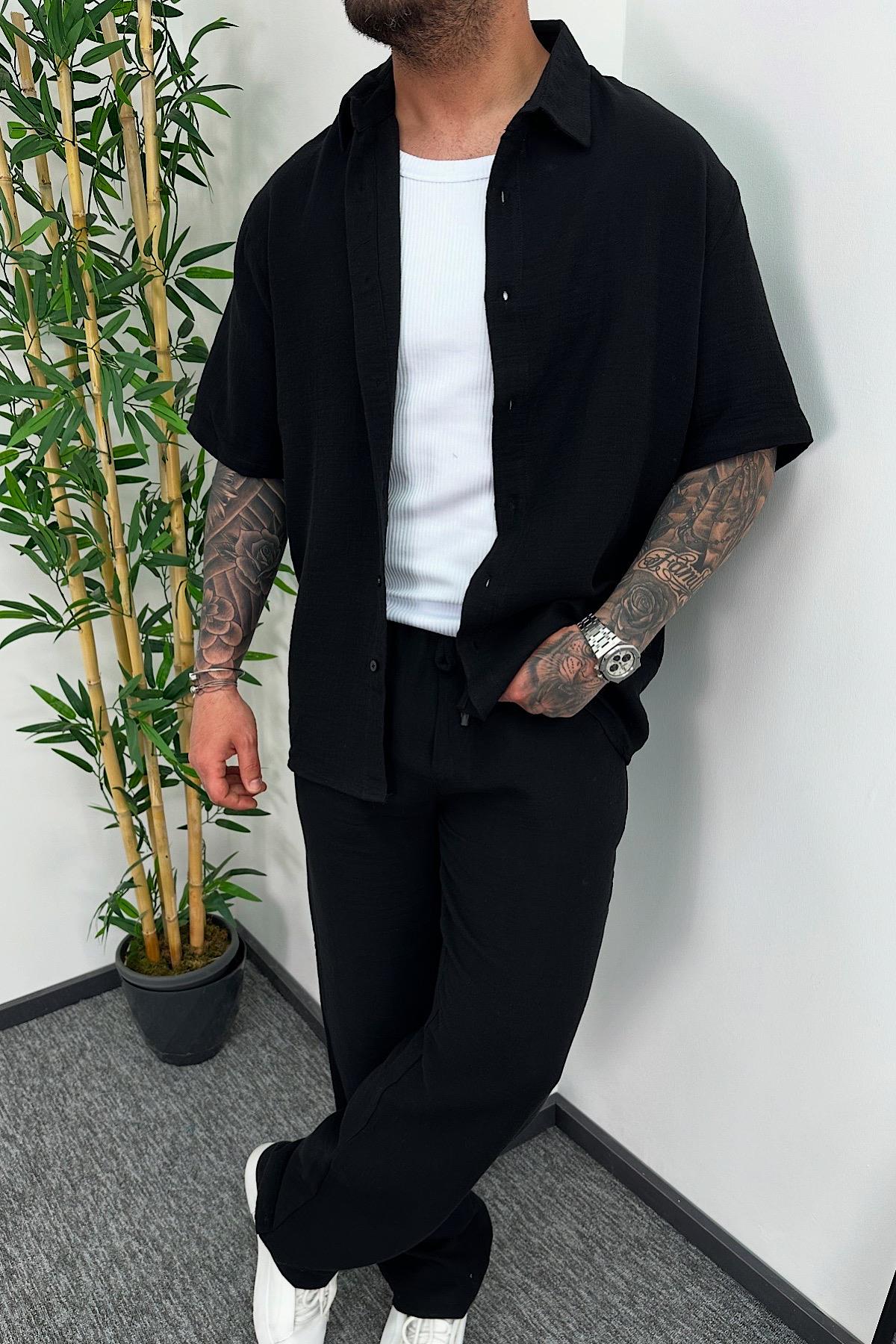 Siyah Müslin Takım