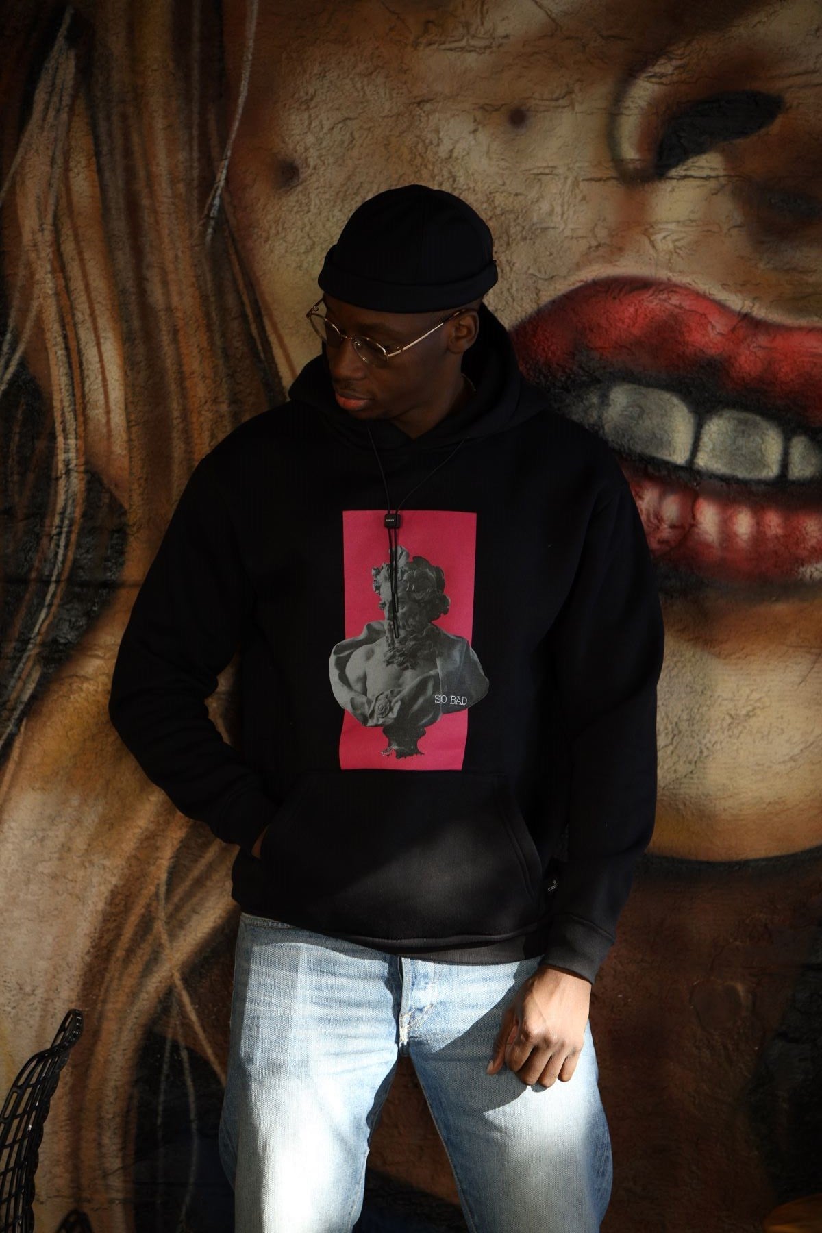 SO BAD KAPÜŞONLU SWEATSHIRT SİYAH