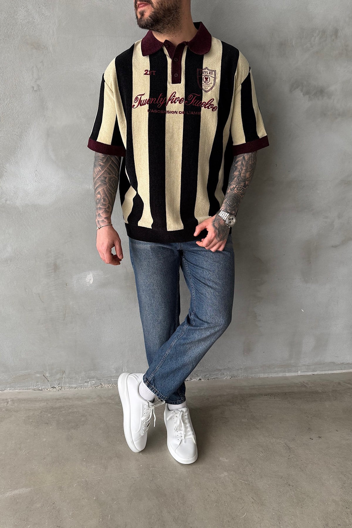 Şönil Kumaş 3 Renk Polo Yaka T-Shirt