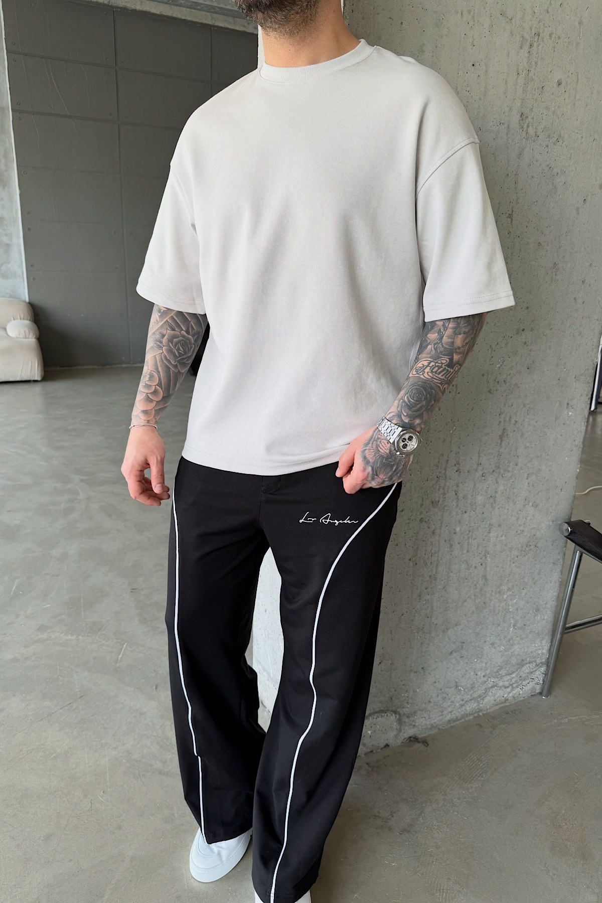 Taş Rengi Basic T-Shirt