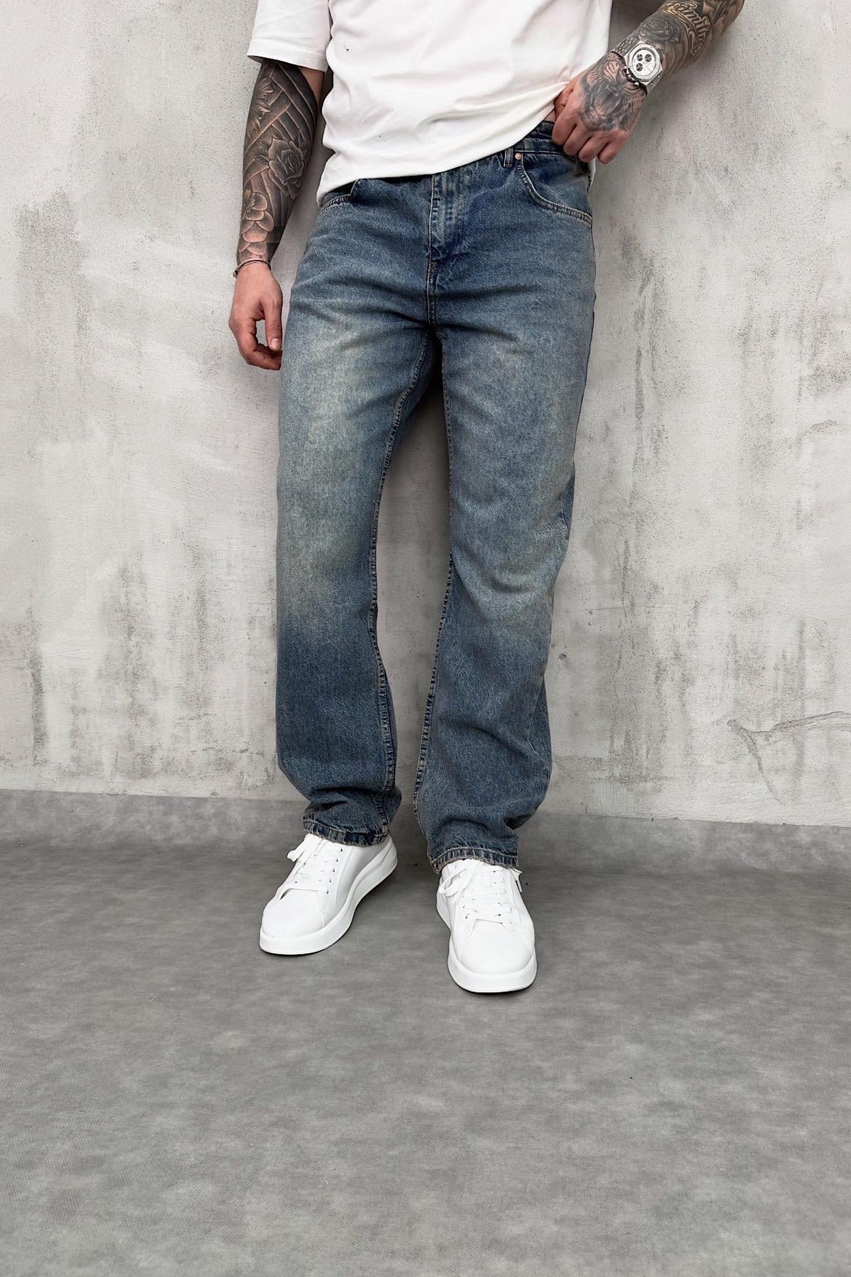 Taşlamalı Baggy Pantolon