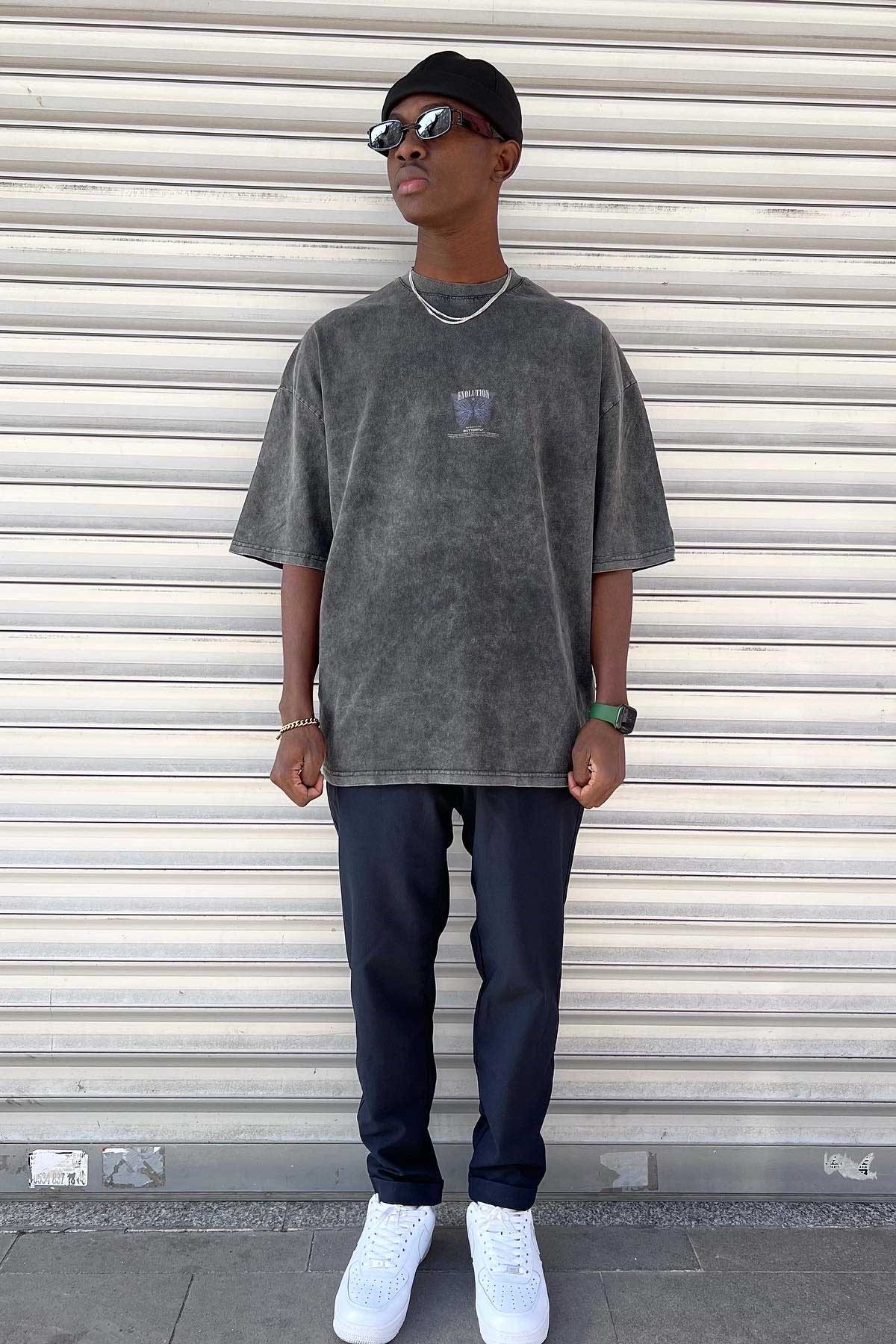 Yıkamalı Oversize T-Shirt