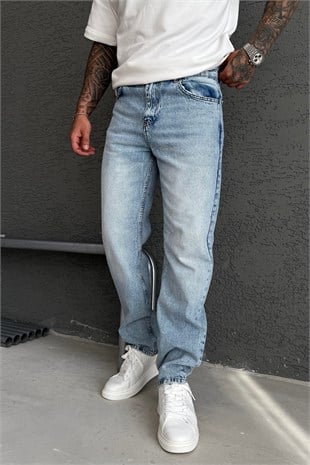 Açık Mavi Baggy Pantolon