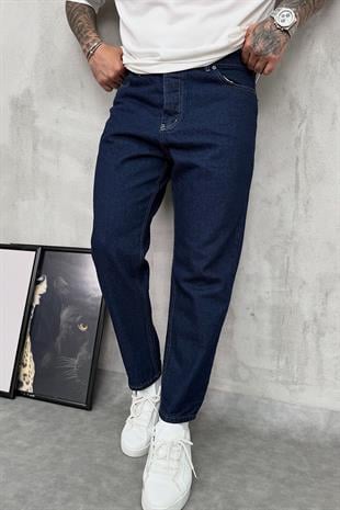 Koyu Mavi Boyfriend Jean