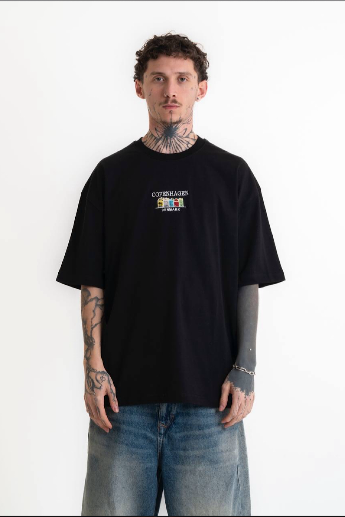  Siyah Cophenag Baskılı T-Shirt