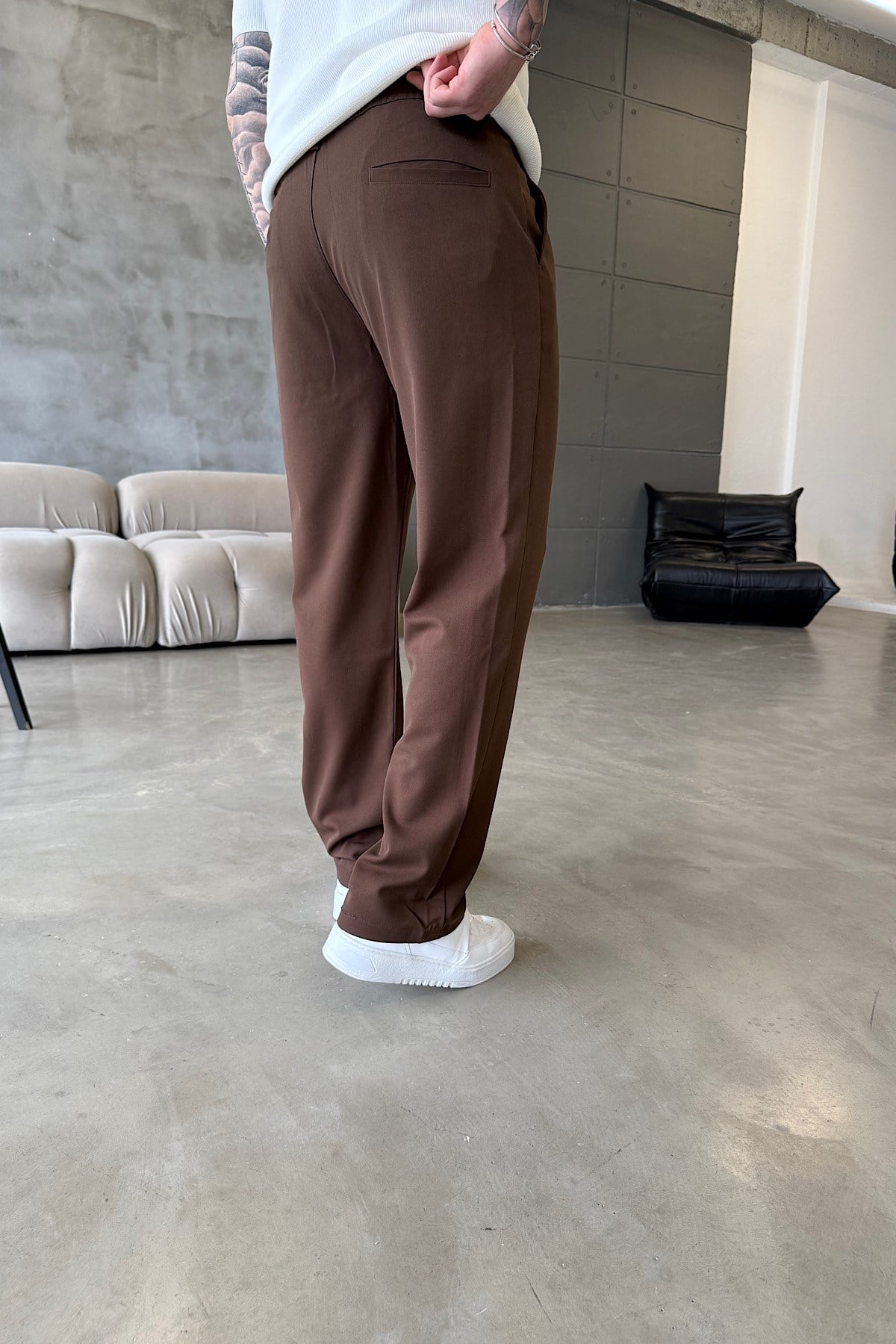 Acı Kahve Kumaş Pantolon 