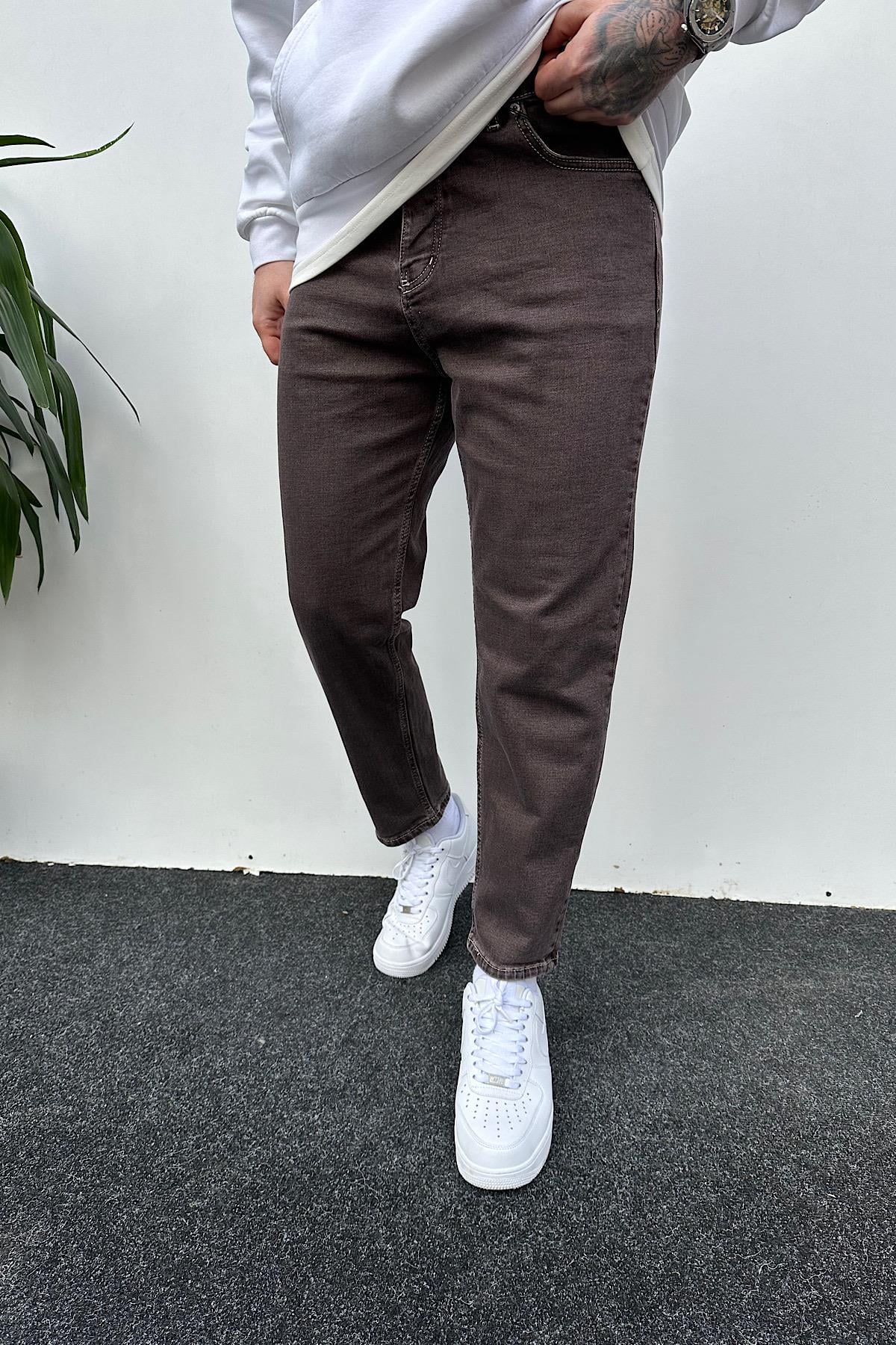 Açık Kahve Boyfriend Jean