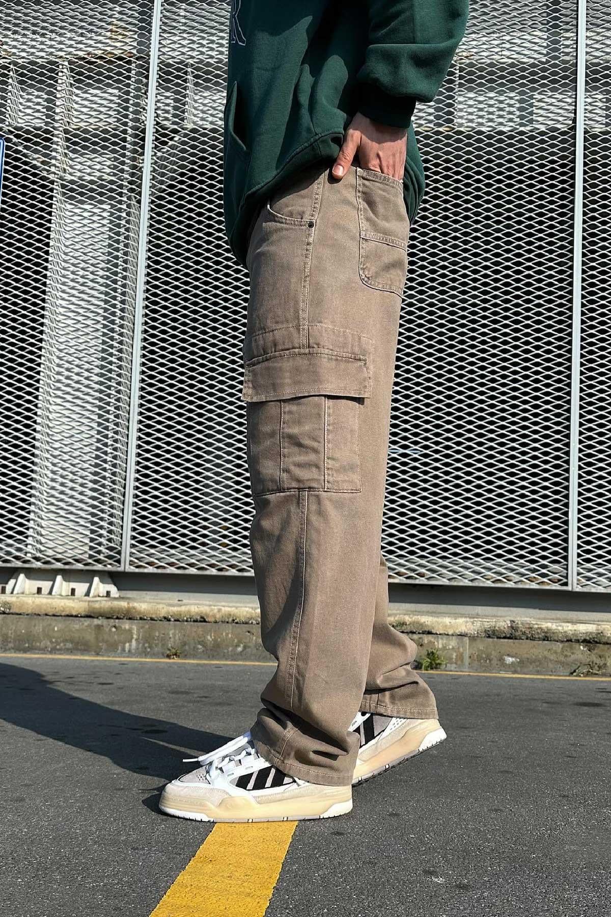 Açık Kaverengi Karo Pantolon 