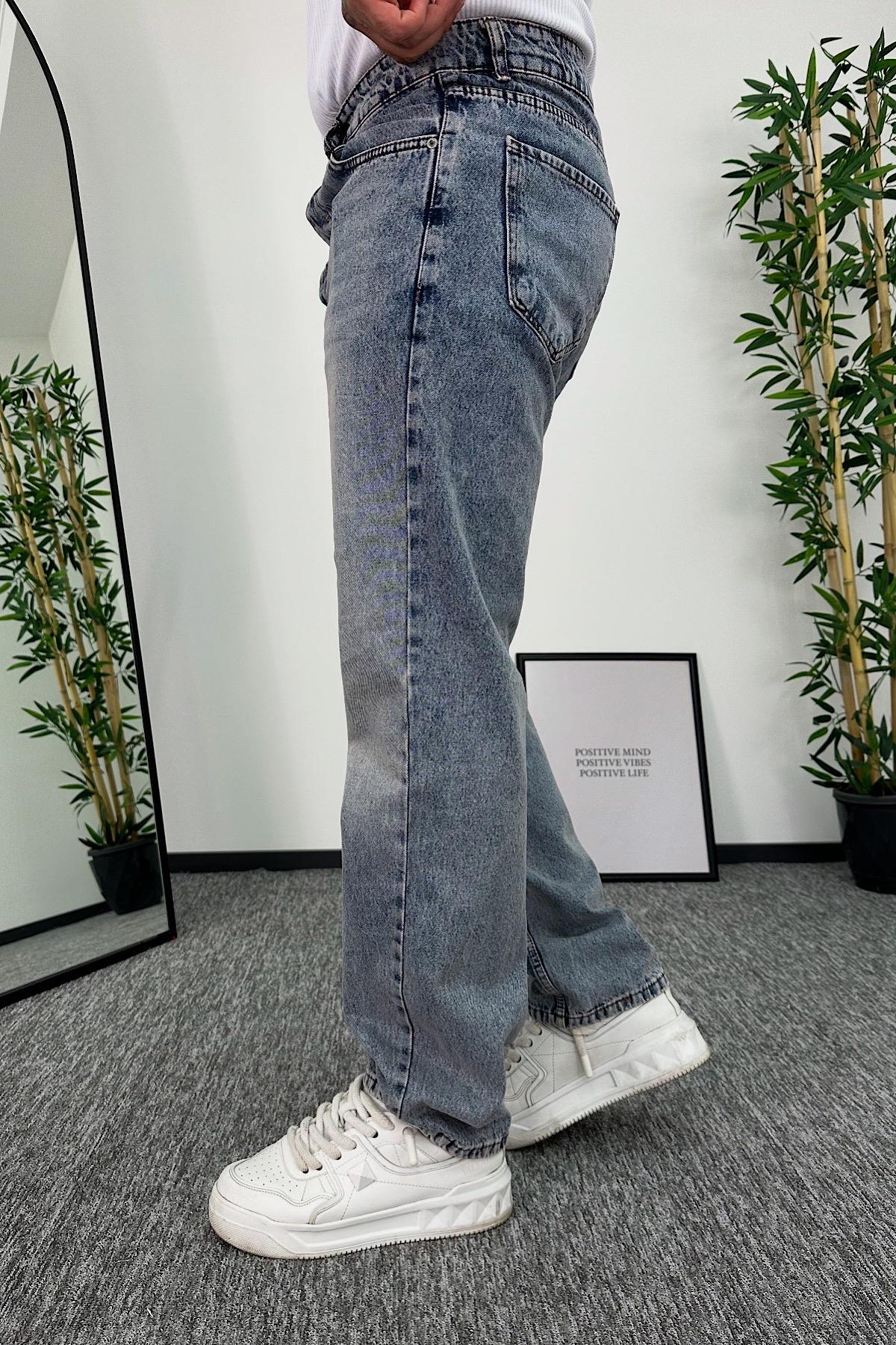 Açık Mavi Baggy Pantolon