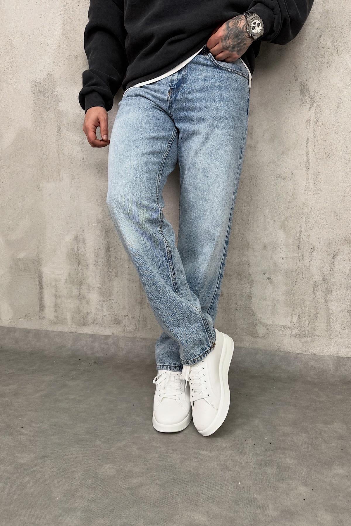 Açık Mavi Baggy Pantolon