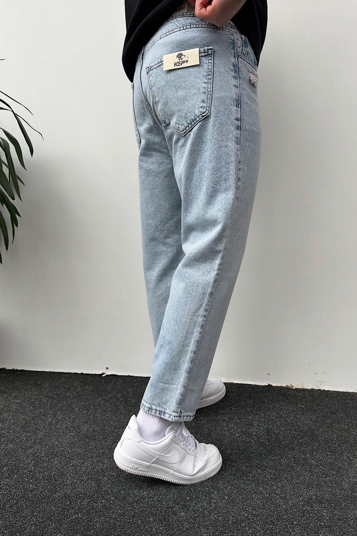 Açık Mavi Boyfriend Jean