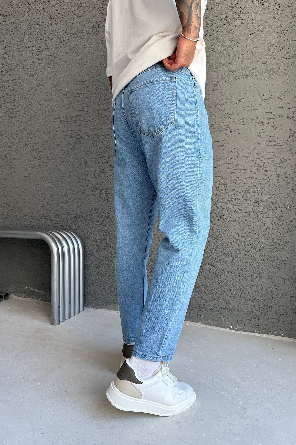 Açık Mavi Boyfriend Pantolon 