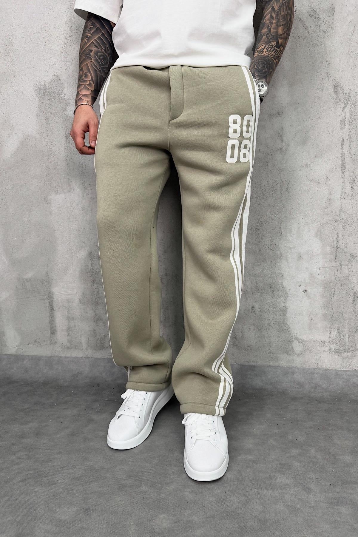 Açık Yeşil Şeritli Baggy Eşofman