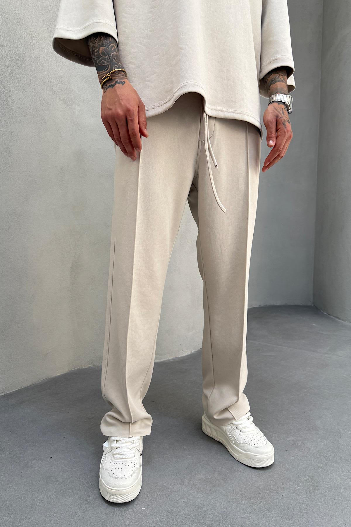 Bej Modal Kumaş Eşofman