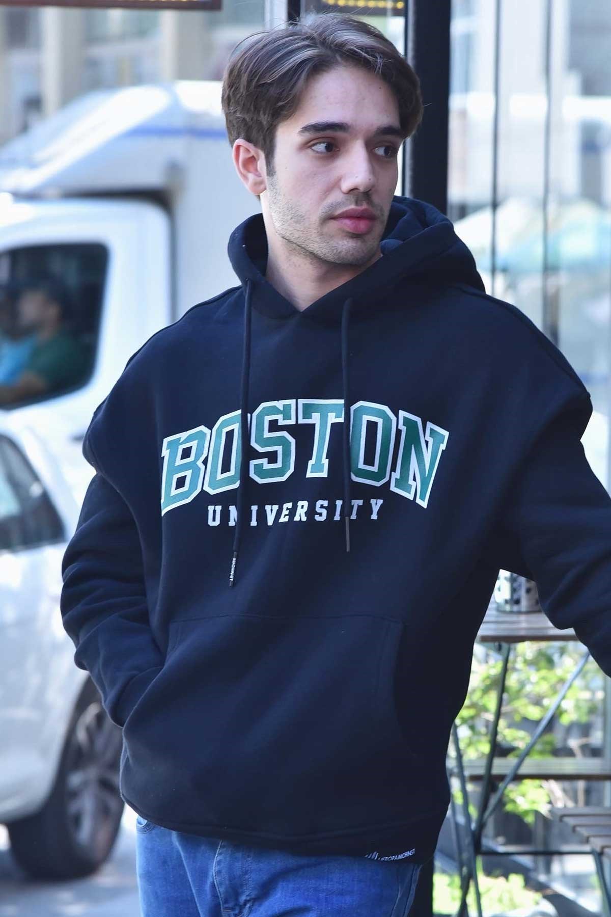 Bol Kalıp Boston Sweatshirt
