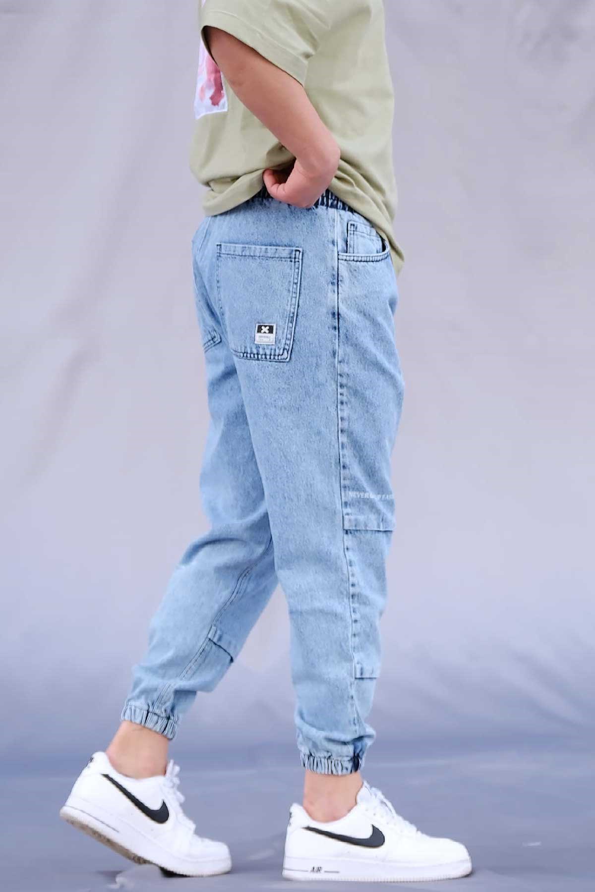 Boyfriend Paçası Lastikli Jean