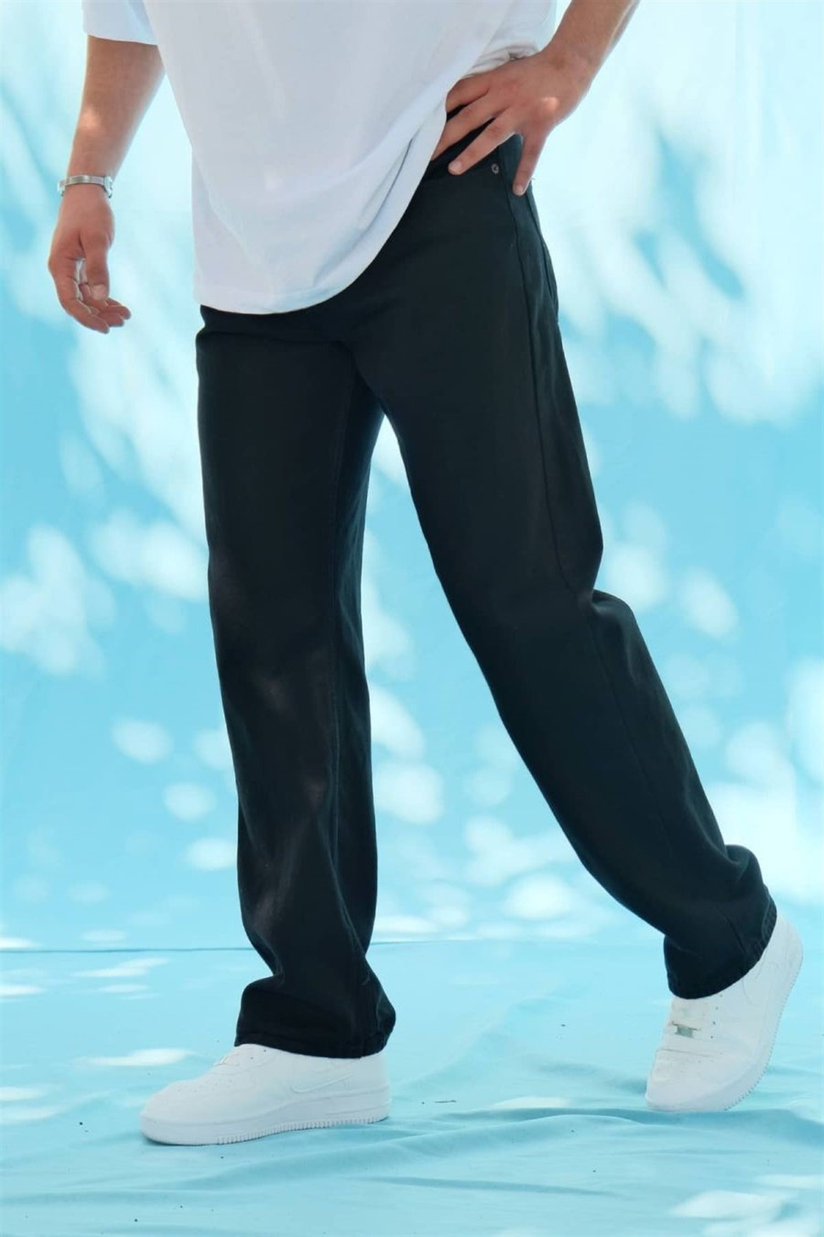 Boyfriend Uzun Siyah Pantolon