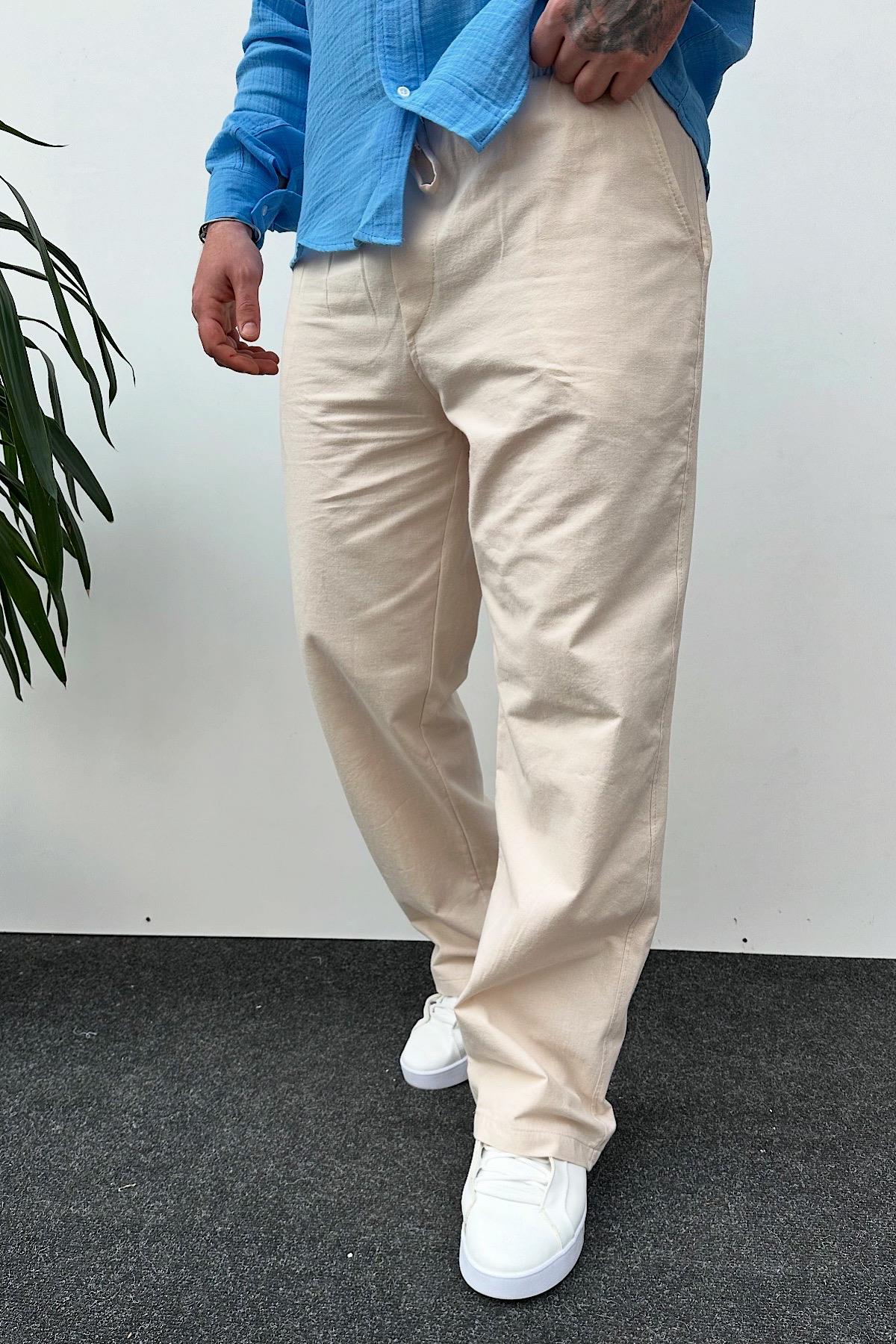 Bwj Keten Baggy Pantolon