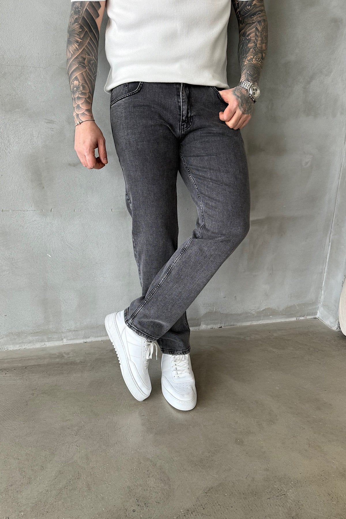 Gri Regular Fit Jean