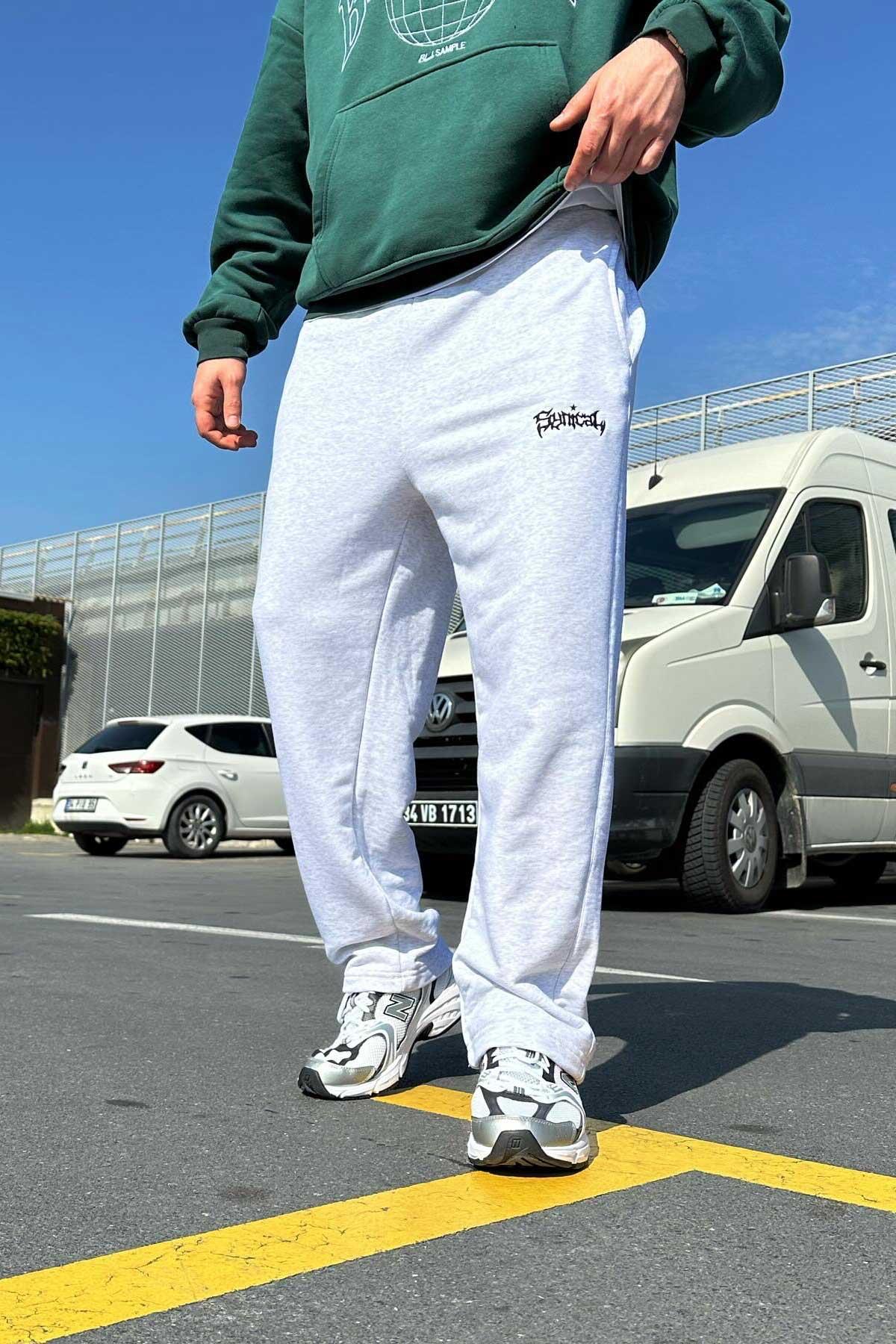 Gri Semical Nakışlı Eşofman