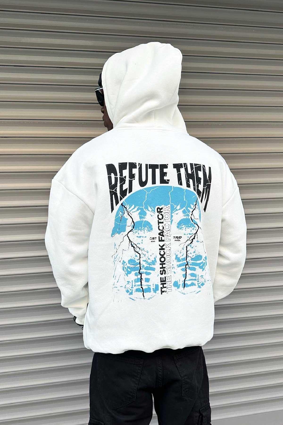 Hafif Oversize Refute Them Swaetshirt