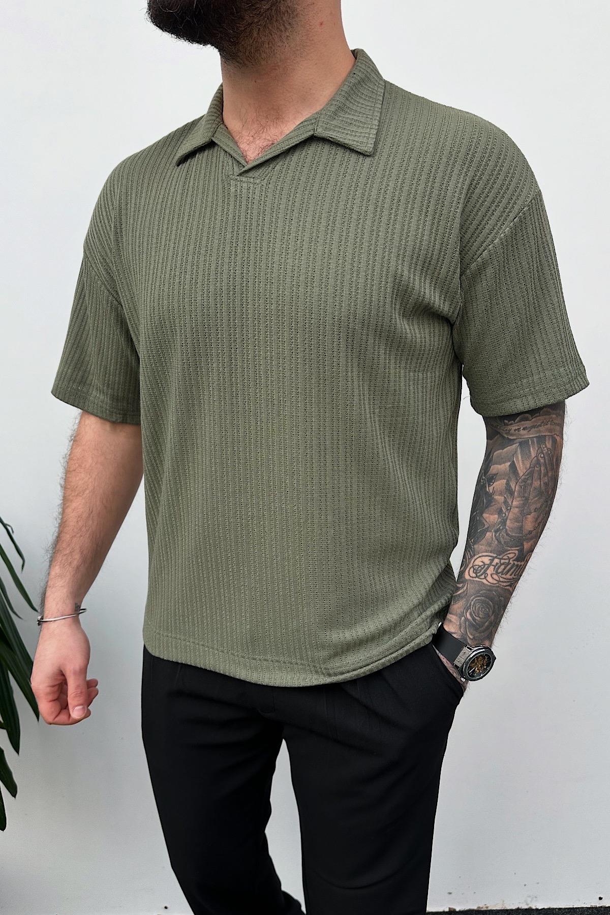 Haki Polo Yaka Tshirt