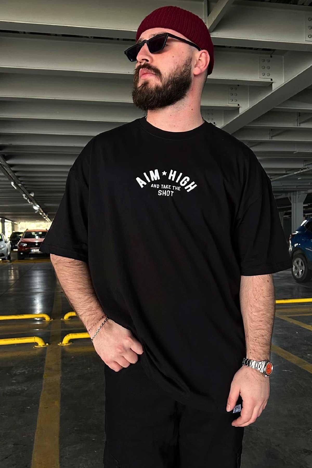 Hıgh Arkası Baskılı T-Shirt