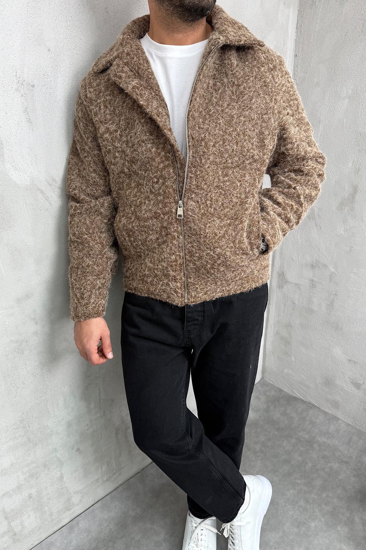 Kırçıllı Açık Kahve Ceket