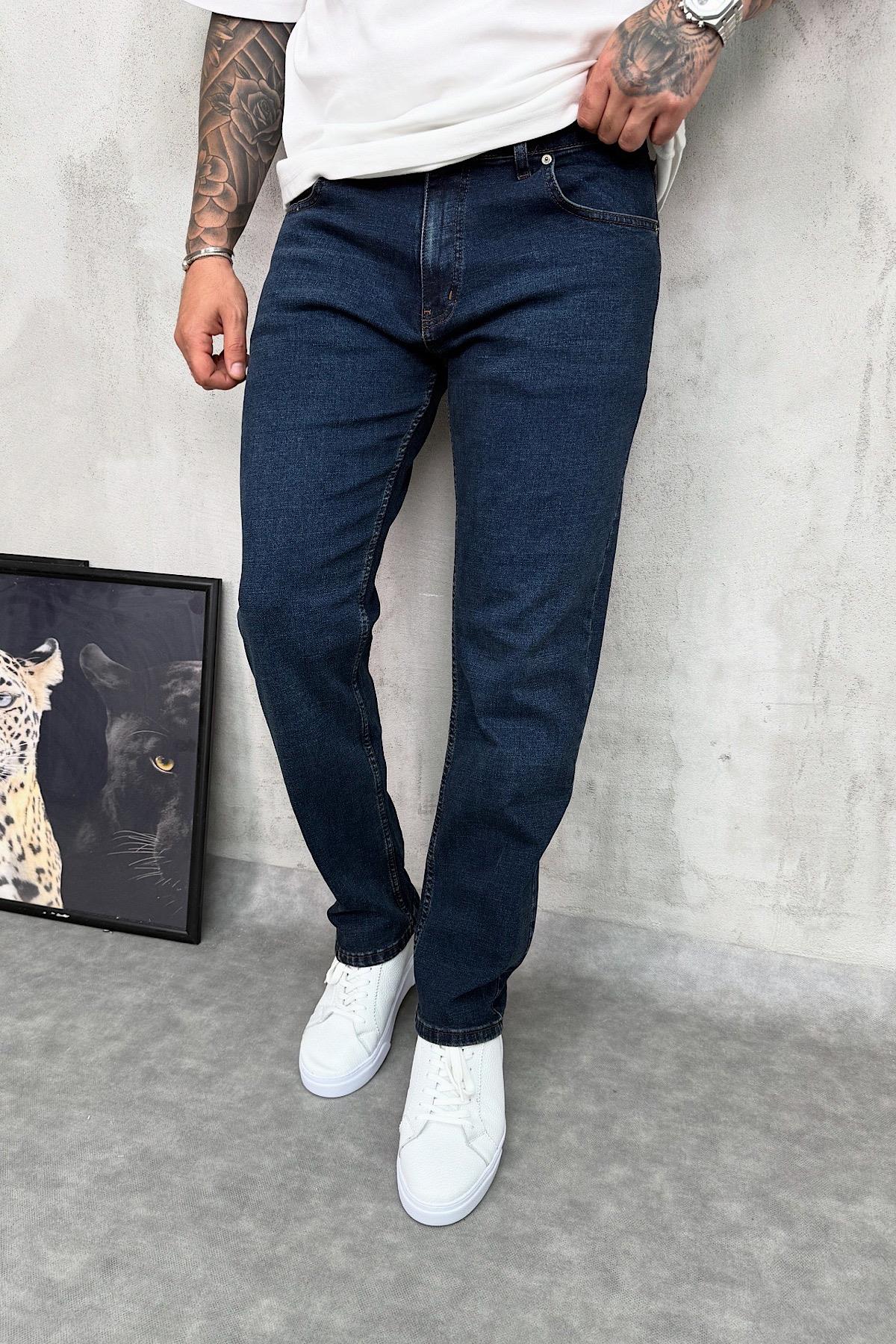 Koyu Mavi Regular Fit Pantolon