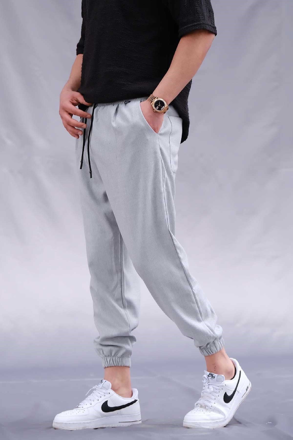 Kumaş Gri Jogger