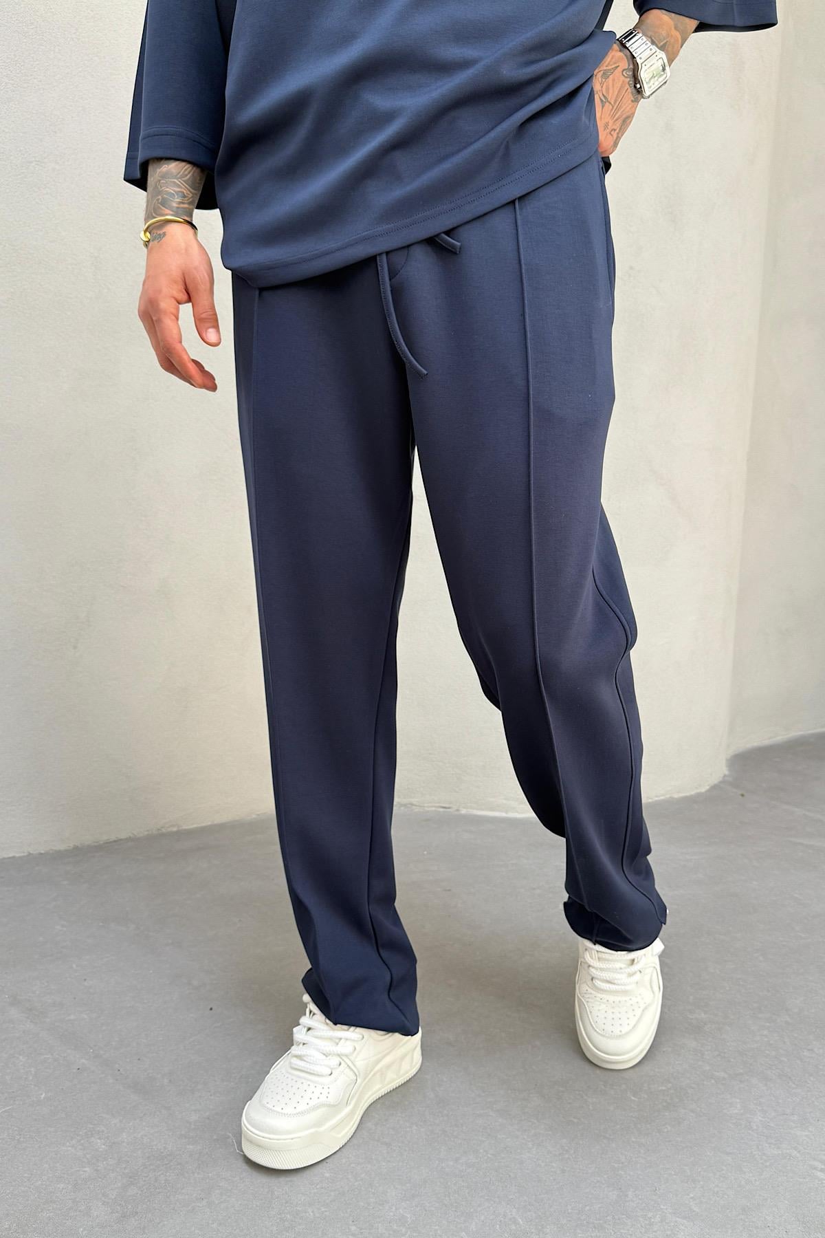 Lacivert Modal Kumaş Eşofman