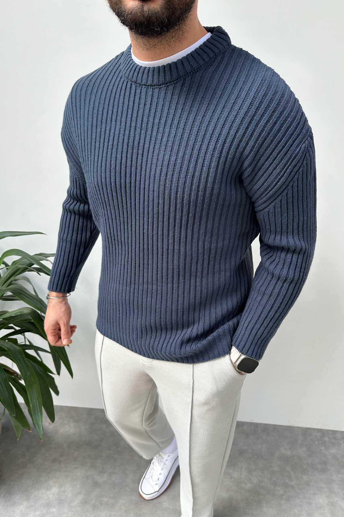 Lacivert Örme Triko