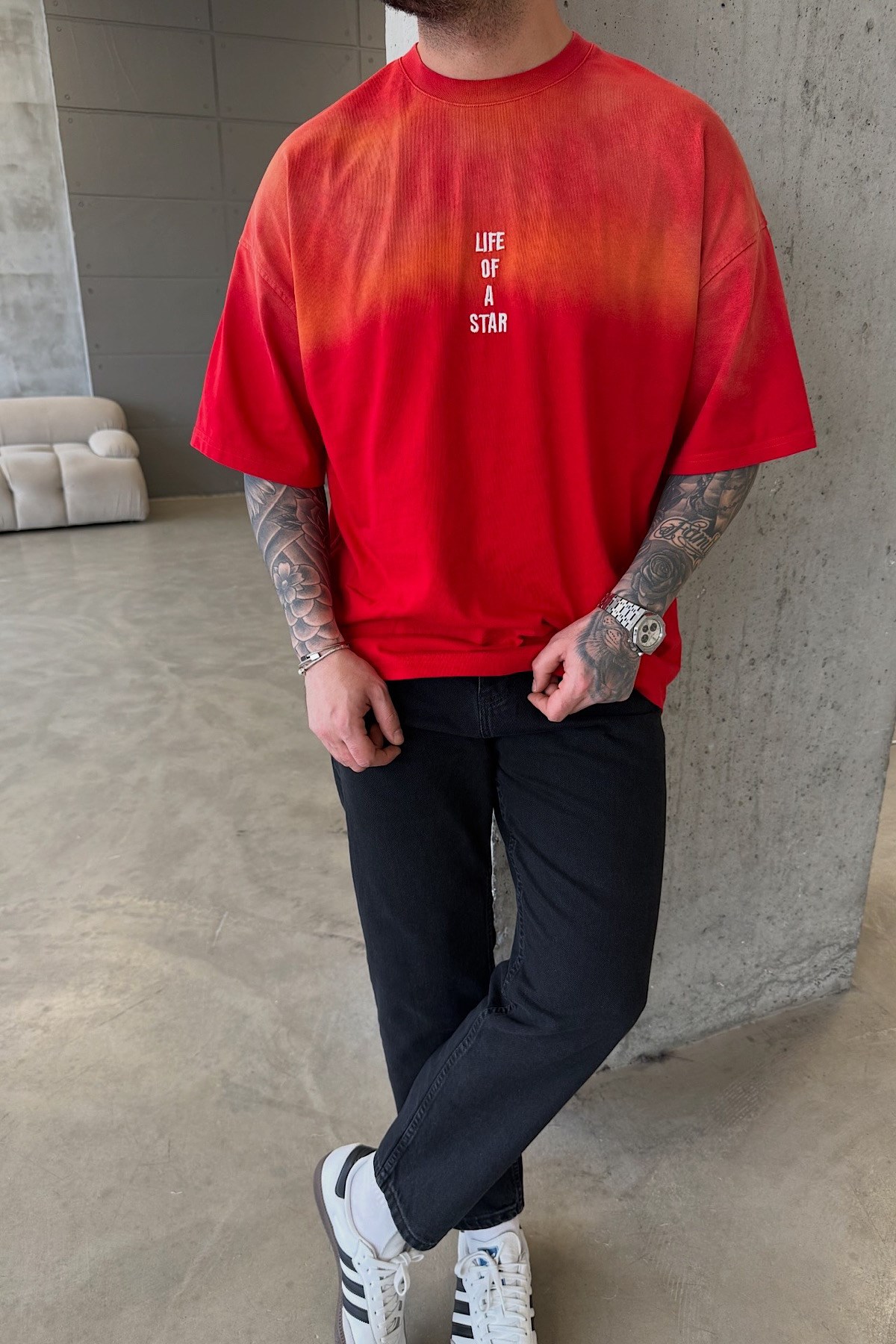 Life Of Star Kırmızı T-Shirt