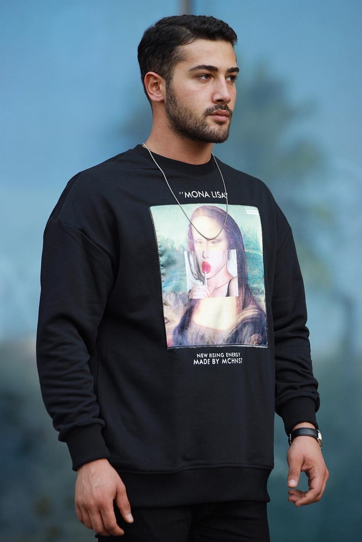 Mona Lisa Sweatshirt Siyah