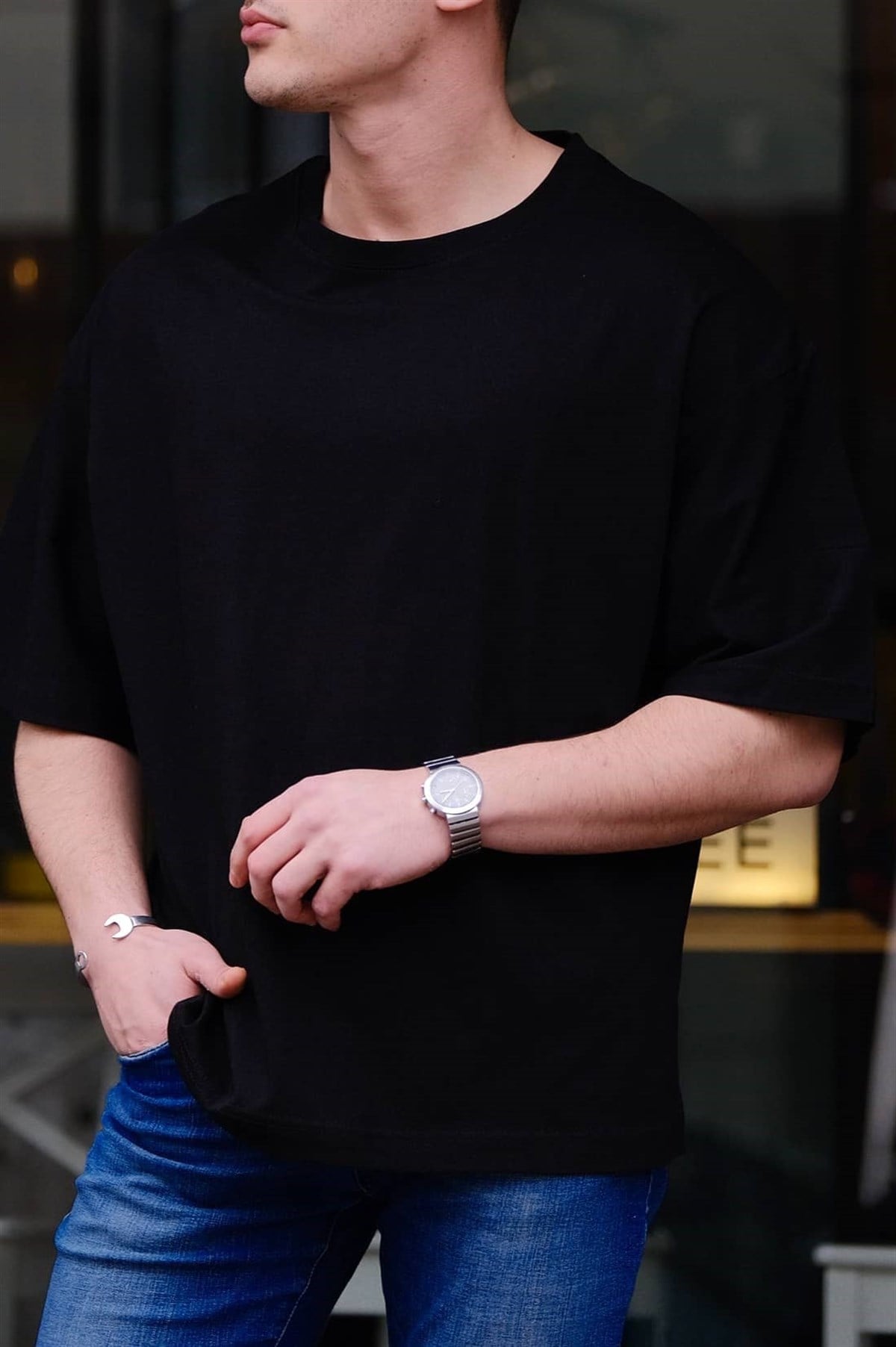 Oversize Basic T-Shirt Siyah