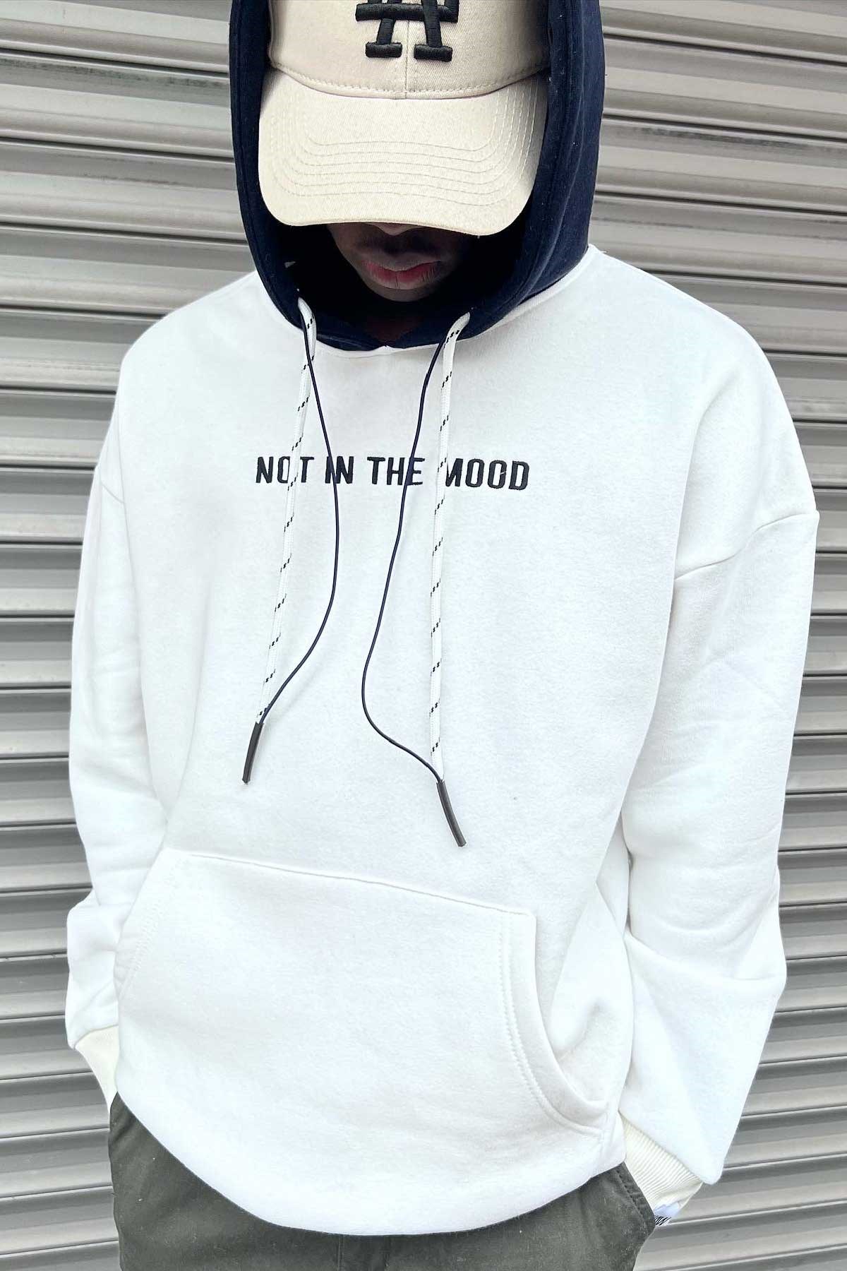 Oversize Beyaz Sweatshirt