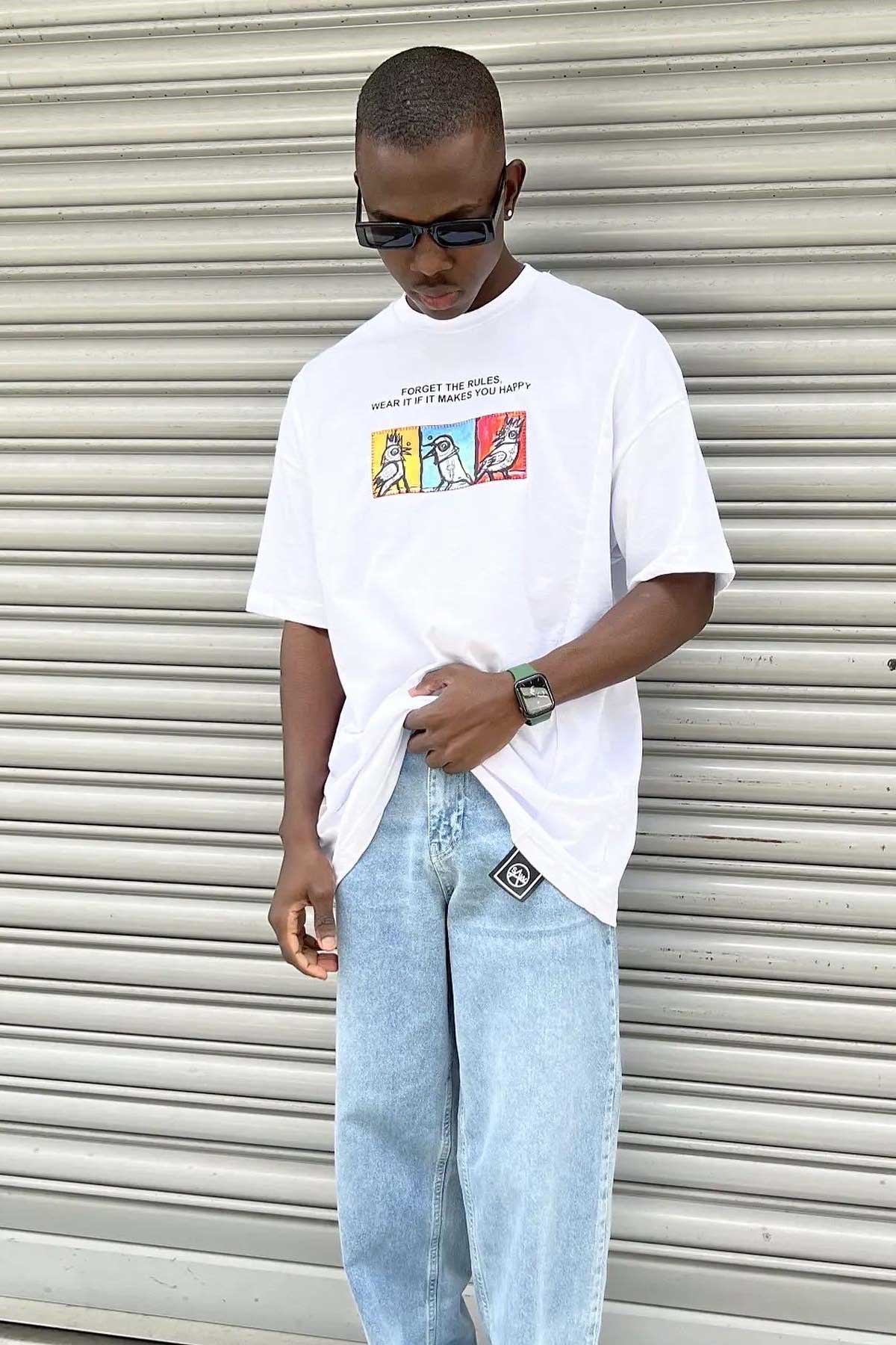 Oversize Beyaz T-Shirt