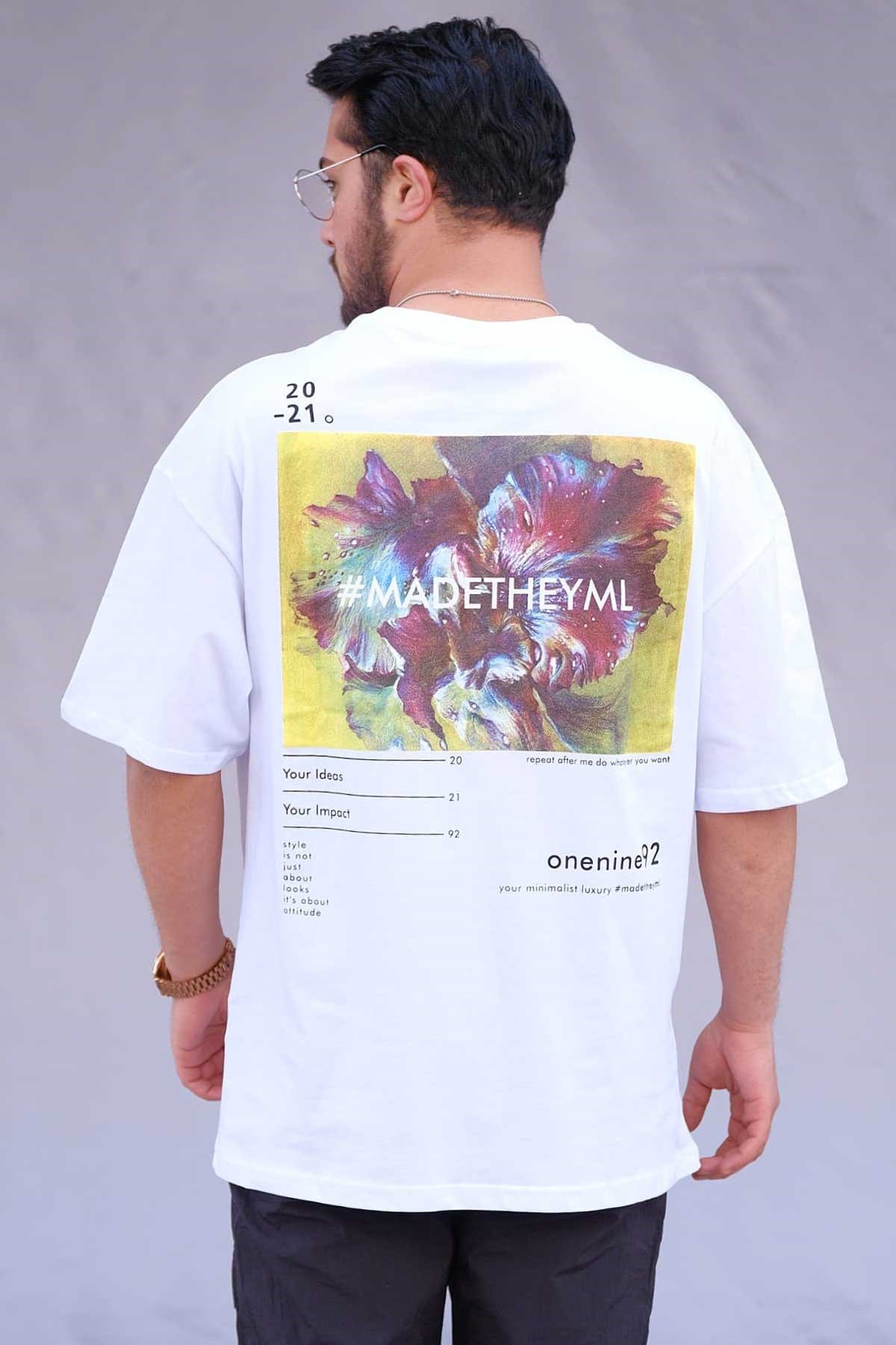 Oversize Beyaz T-Shirt Madetheyml