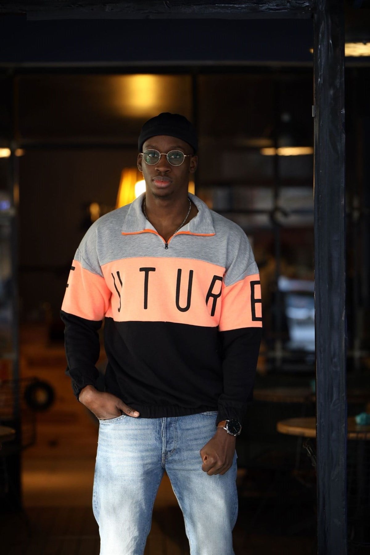 OVERSIZE FUTURE SWEATSHIRT TURUNCU