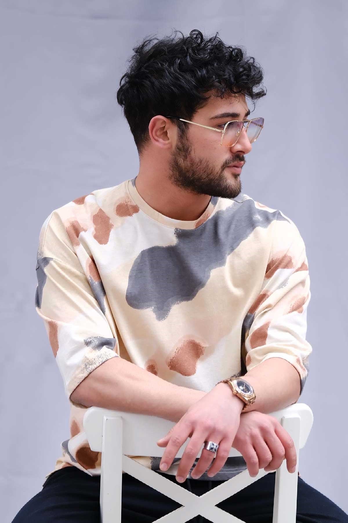Oversize Kamuflaj T-Shirt