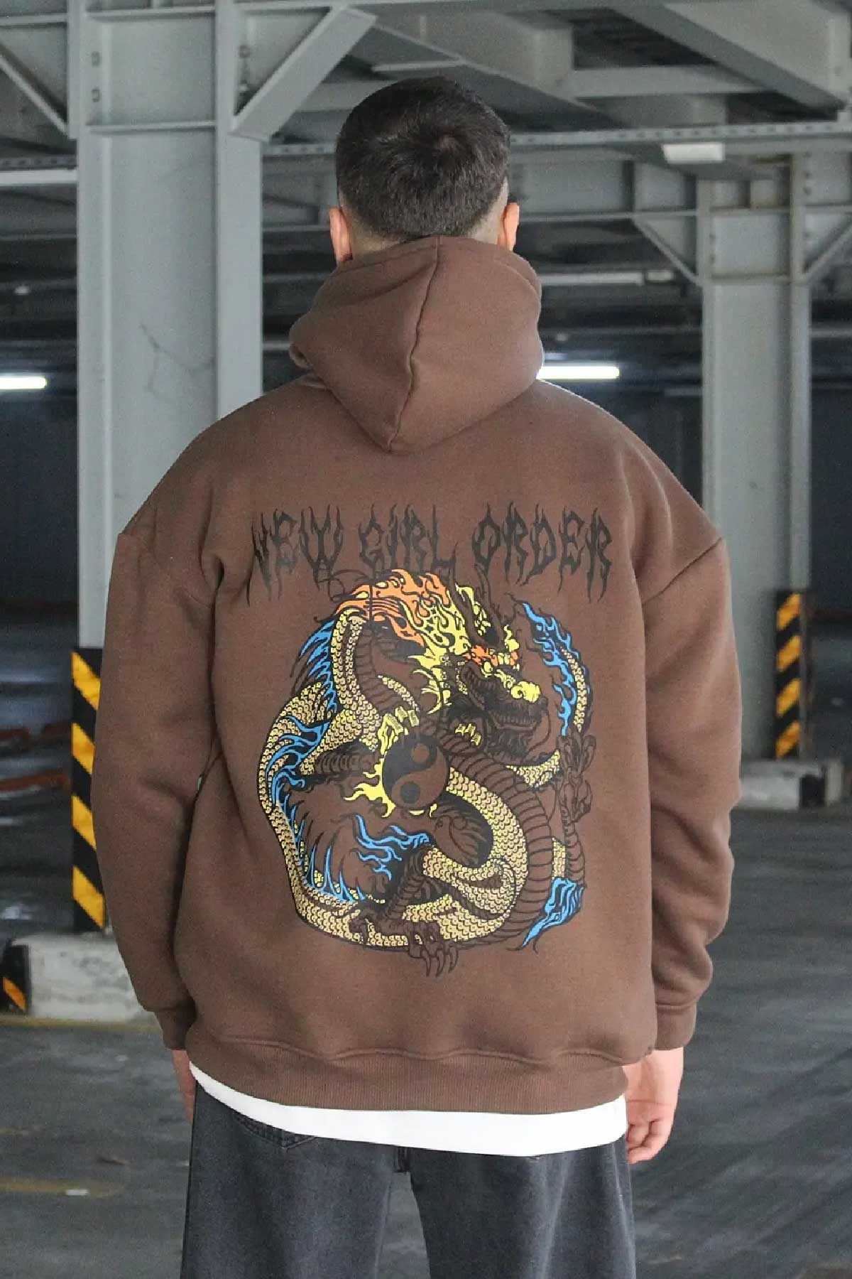 Oversize Koyu kahverengi Sweatshirt