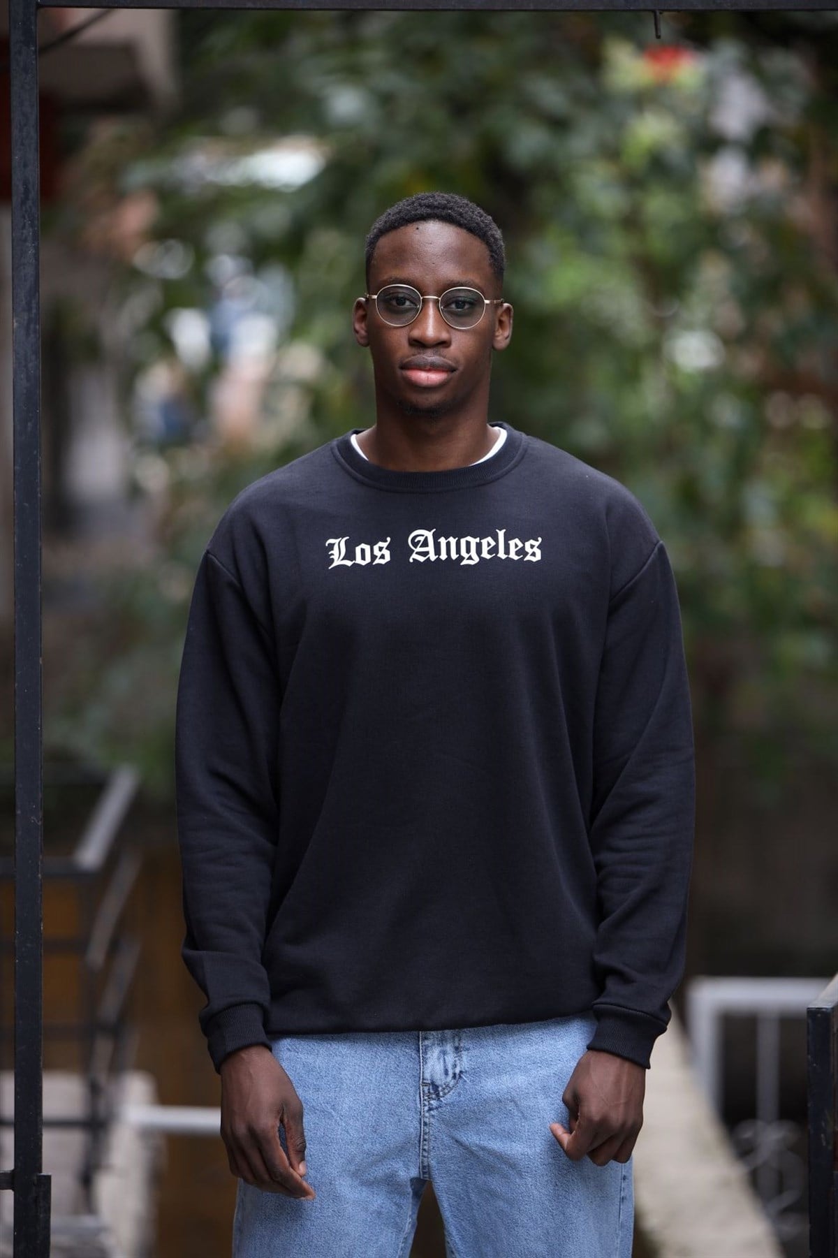OVERSIZE LOS ANGELES SWEATSHIRT SİYAH