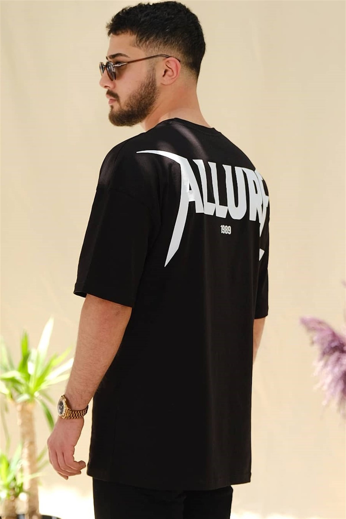 Oversize Siyah Allure T-Shirt